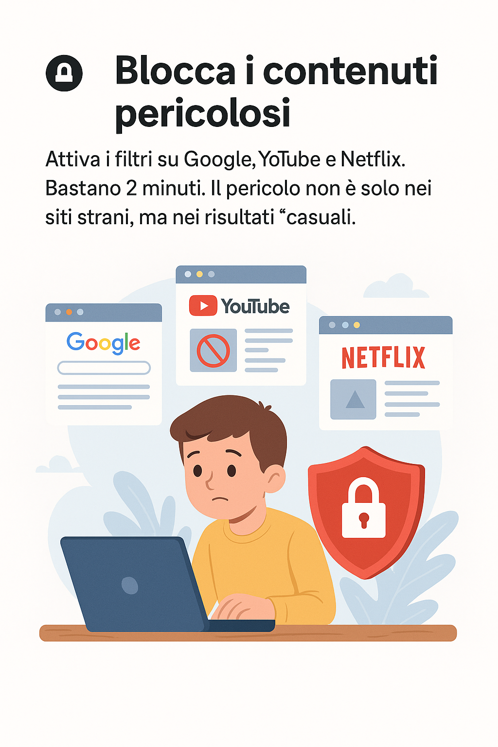 Blocca contenuti pericolosi